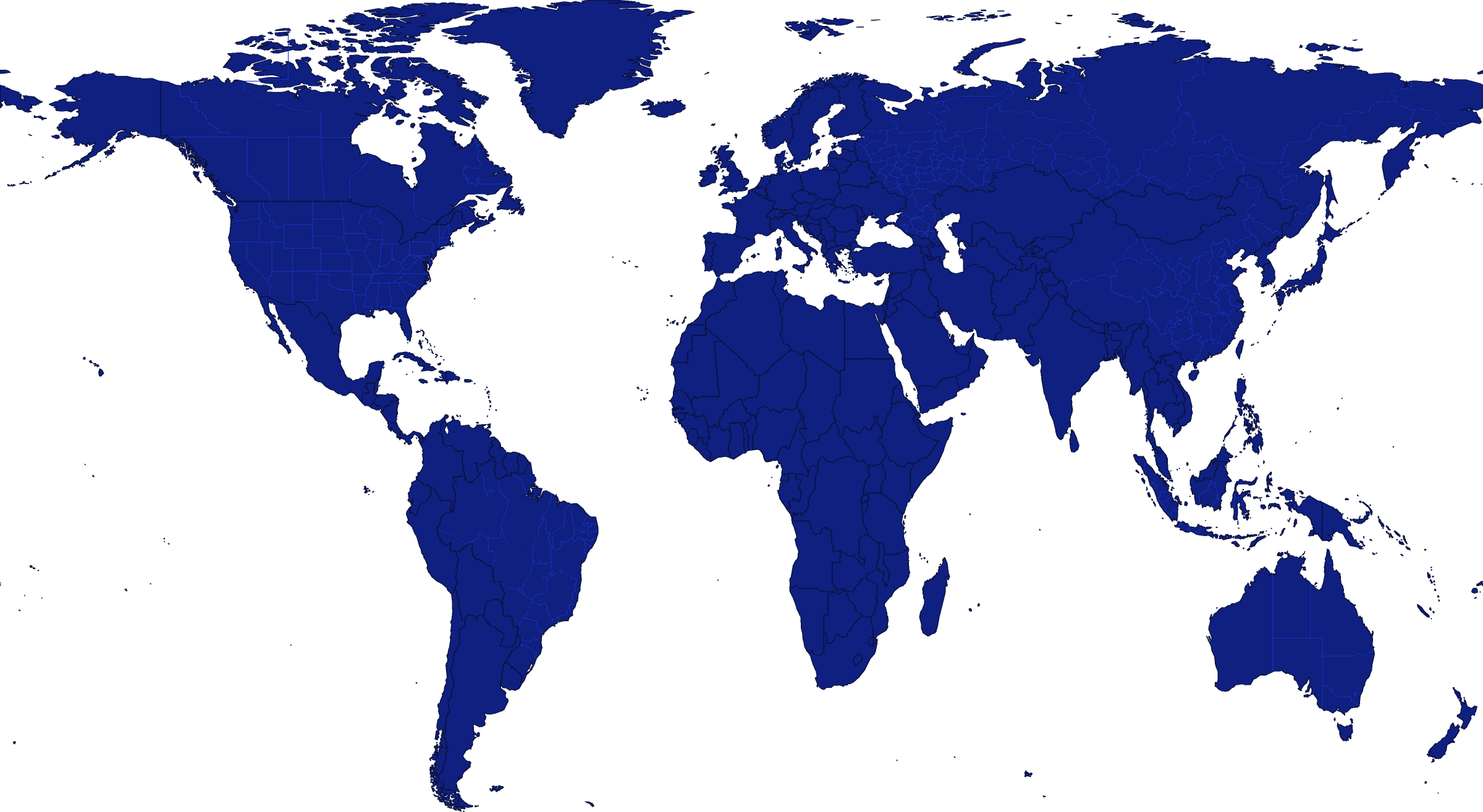 World map showing Sylarq Inc. affected assets by region